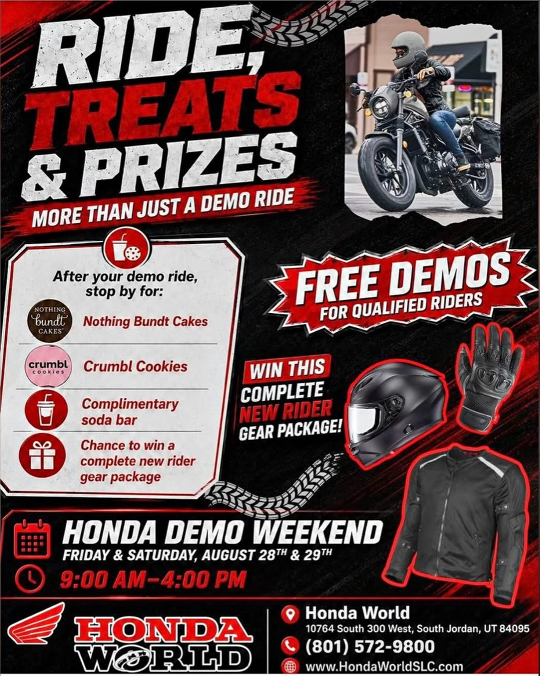 Honda Demo Weekend event details at Honda World